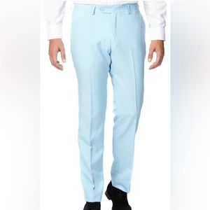 OPPOSUITS cool blue slim tapered leg dress pant boys 16 pastel Easter trousers
